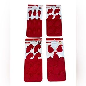 New Holiday Silicone Candy Molds by Celebrate it Set of 4